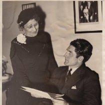 Emelia Schaub with client Leonard Roach