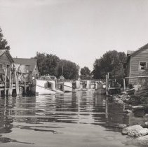 "Ace" and "Etta" docked in the Leland River