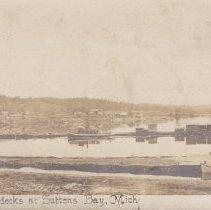 View on Docks at Suttons Bay, Michigan