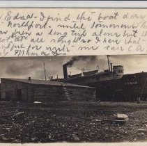 Steamship Missouri docked - near North Port, Michigan