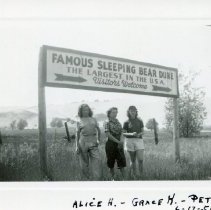 Group at Sleeping Bear Dunes Sign