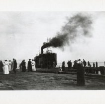 Steamer at dock