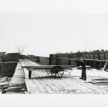 Stacking Lumber at Crescent City