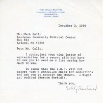 A letter to Mark Gallo