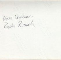 Dan Urban and Rick Roche