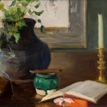 Fra Dana, Candlestick, Oil on Canvas, 17x22in