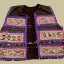 Sao Vang,Money vest (Tshos Khuam),ca1950-59,Hmong,Cotton/Hempcloth