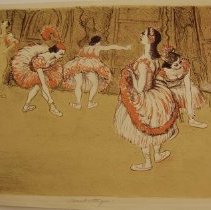 Lloyd William Wulf, Backstage, 1935-42, Color litho, 16x12in