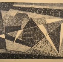 Helen Gerardia, Two Barns, 2013, Lithograph, 12x15in