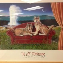 Monte Dolack, Wolf Dreams, 1997, Offset Lithograph, 22x26in