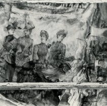 Richard Buswell, Newspaper in a Window, Photograph, 6x10in