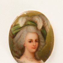 Artist Unknown,Cameo Portrait of Marie Antoinette,ca.1780, Porcelain, 2x1in