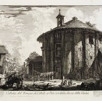 Veduta del Tempio di Cibele a Piazza della Bocca della Verita