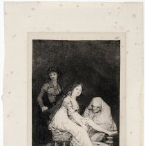 She prays for her, plate 31 from Los Caprichos