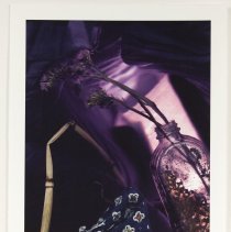 Napkin and Backlit Bottle