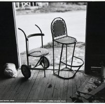 American Hand Truck and Nautical Chair, Backlot, Universal Studios, CA