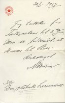 Brev fra Martin Knudsen til Polyteknisk Læreanstalt