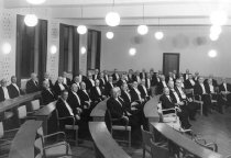 Rektor Engelund ved årsfesten i 1957