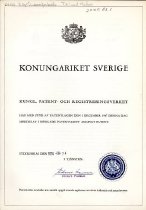 Patent nr. 7114749-0