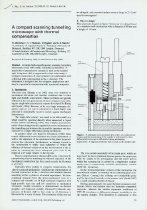 A compact scanning tunnelling microscope with thermal compensation