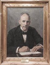 Portræt af H.I.Hannover,  professor i maskinlære (1894-1931) og direktør for Polyteknisk Læreanstalt (1912-1922)