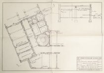 samling af grundplaner, tekniske tegninger og oversigter over installationer og indretning af laboratoriets faciliteter på Østervold. Samt tegning af depotbygning i Sølvgade