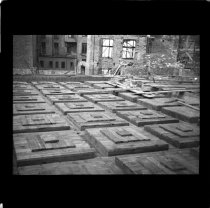 Forskalling til kassetteloftet i Paladshotellets café