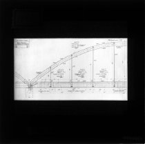 Detalje af mellembue med tilhørende afstivningsbjælke