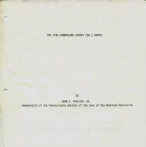 1790 Cumberland County [PA] Census
