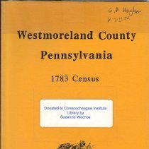 Westmoreland County, Pennsylvania 1783 Census