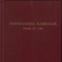 Pennsylvania Marriages Prior to 1790
