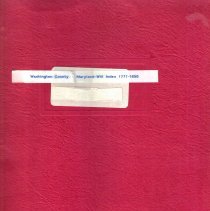 Washington County, Maryland Will Index, 1777-1850