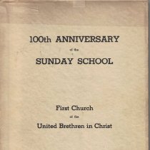 100th Anniversary of the Sunday School, First Church of the United BIC