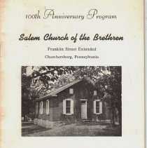Salem Church of the Brethren, Chambersburg, Pa., 100th Anniversary