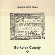 Virginia Public Claims: Berkeley County