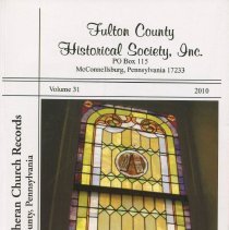 19th Century Lutheran Church Records of Fulton Co., Pa