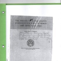 Indians of Bucks County Penn