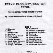Franklin County Frontier Trivia 2