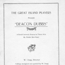 Playbill, "Deacon Dubbs"