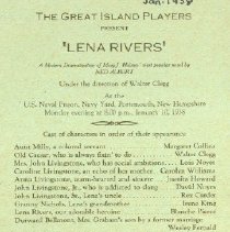 Playbill, "Lena Rivers"