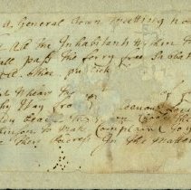 Town Records, 1696-1698