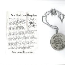 Pewter bicentennial pendant