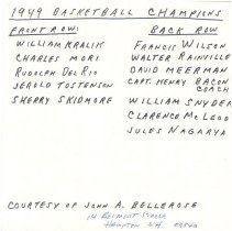 City League Champions 1949 list