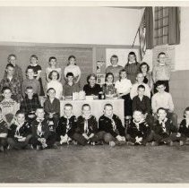 Maude Trefethen School 3rd & 4th grade class photo 1958