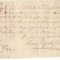 Town Records, 1771
Public sale of used lumber