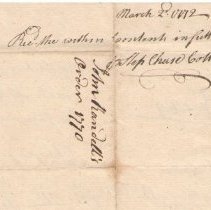 Town Records, 1770-1772
Tax payment by John Randle