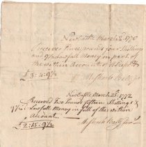 Town Records, 1770-1772
The bridge accounts-cost of wine, punch, rum etc.