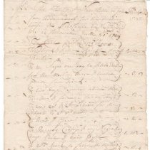 Town Records, 1704-1725
John Hincks Esq.'s account with the town