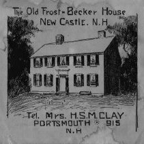The old Frost-Becker house, New Castle, NH /