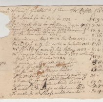 Town Records, 1722-1724
Town accounts
